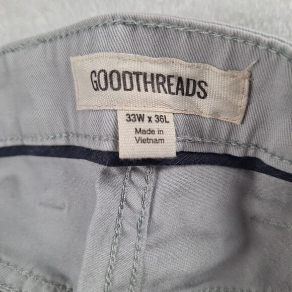 GOODTHREADS Men's 35 X 36 Straight Pants Khaki New! Amazon - Picture 3 of 8